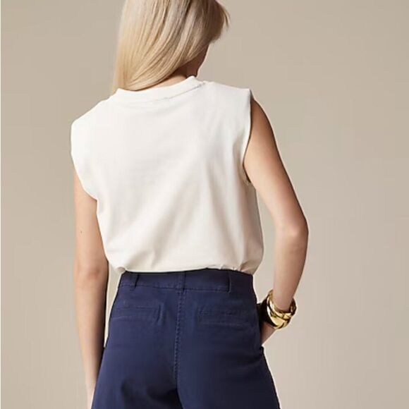 J. Crew Factory 5" cotton chino short Navy NWT - Picture 5 of 9